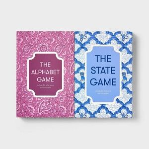 Roller Rabbit x Target Travel Card Game Set 2-Pack in Blue, Pink (State, Letter)
